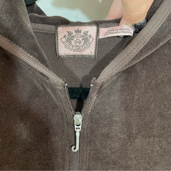 Juicy Couture brown zippered hoodie - Picture 3 of 3